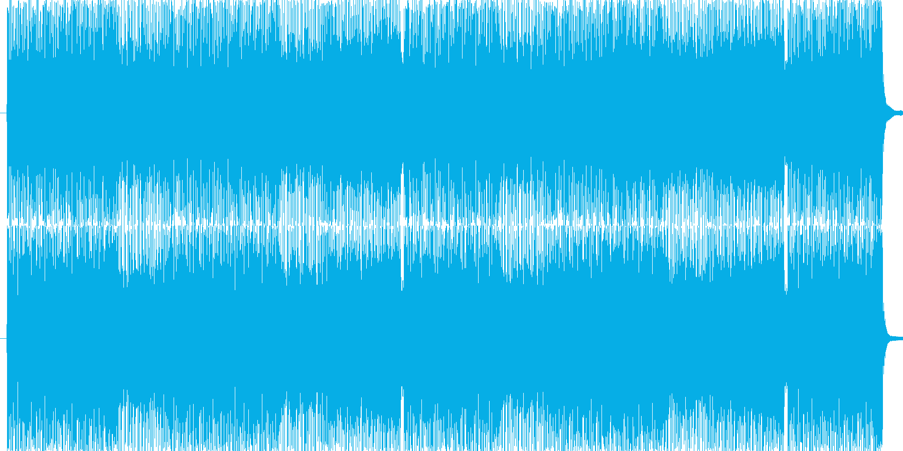 ハードロック調。激しいドラムとギター。の再生済みの波形