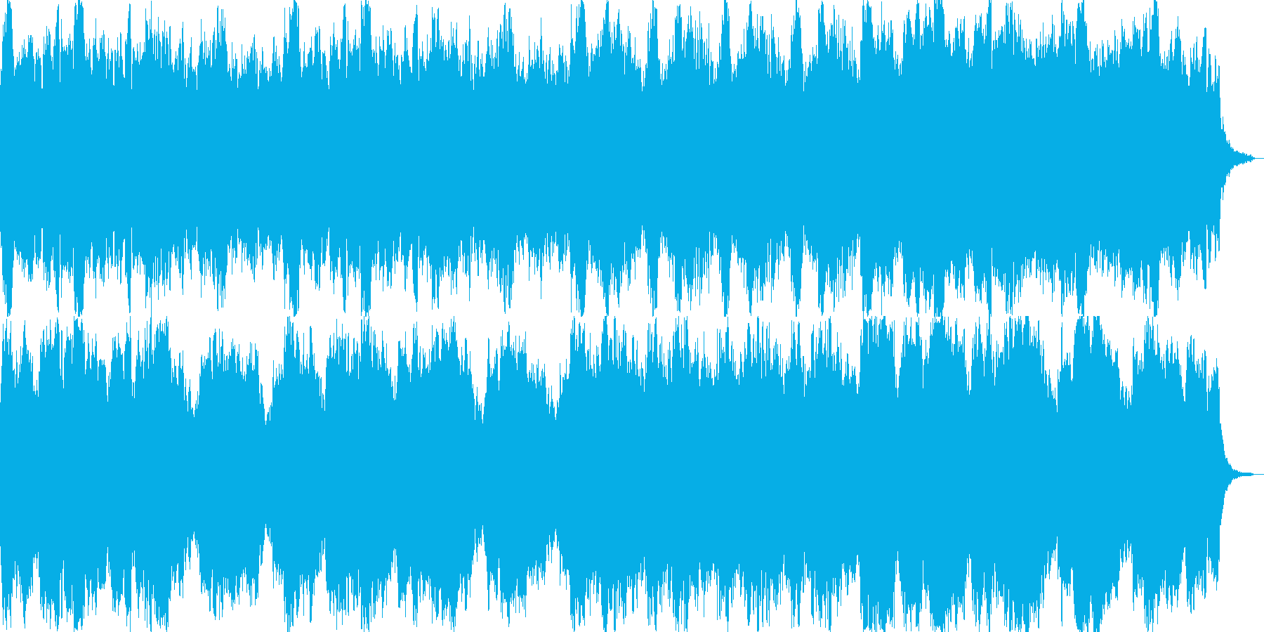 謎が深まる楽曲の再生済みの波形