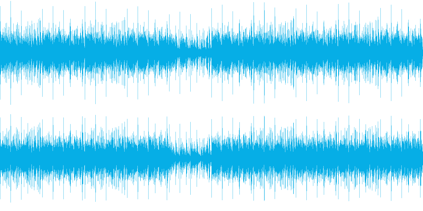 154bpm、E-Maj_16ビートの再生済みの波形