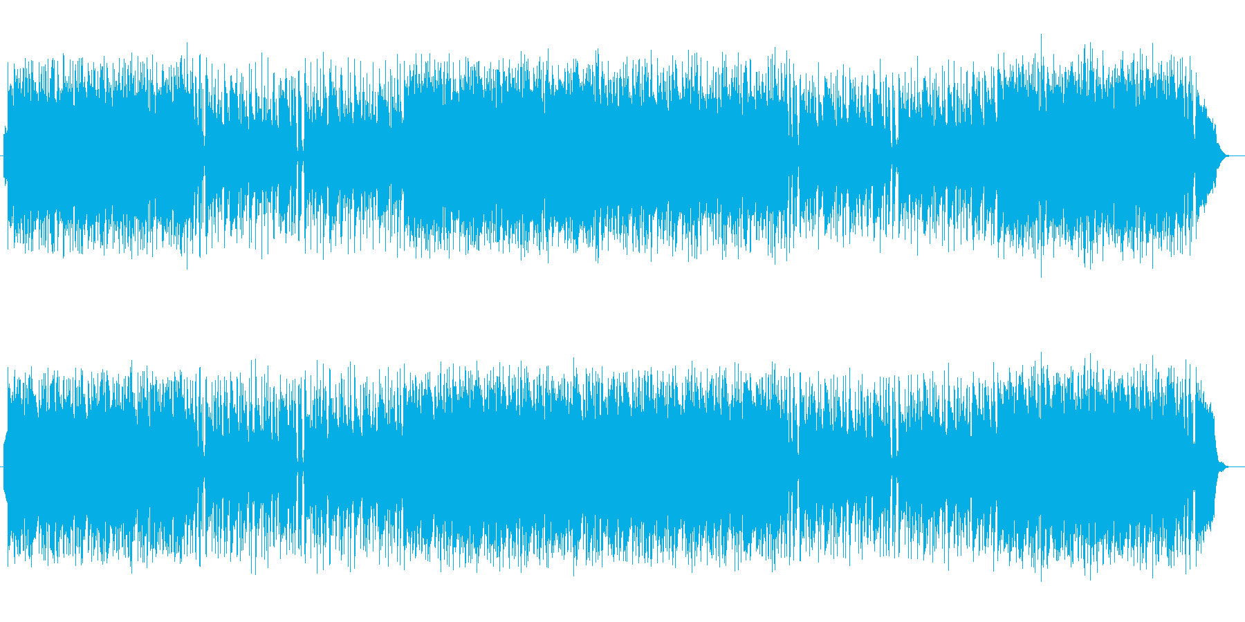 口笛を吹くように楽しいミュージックの再生済みの波形