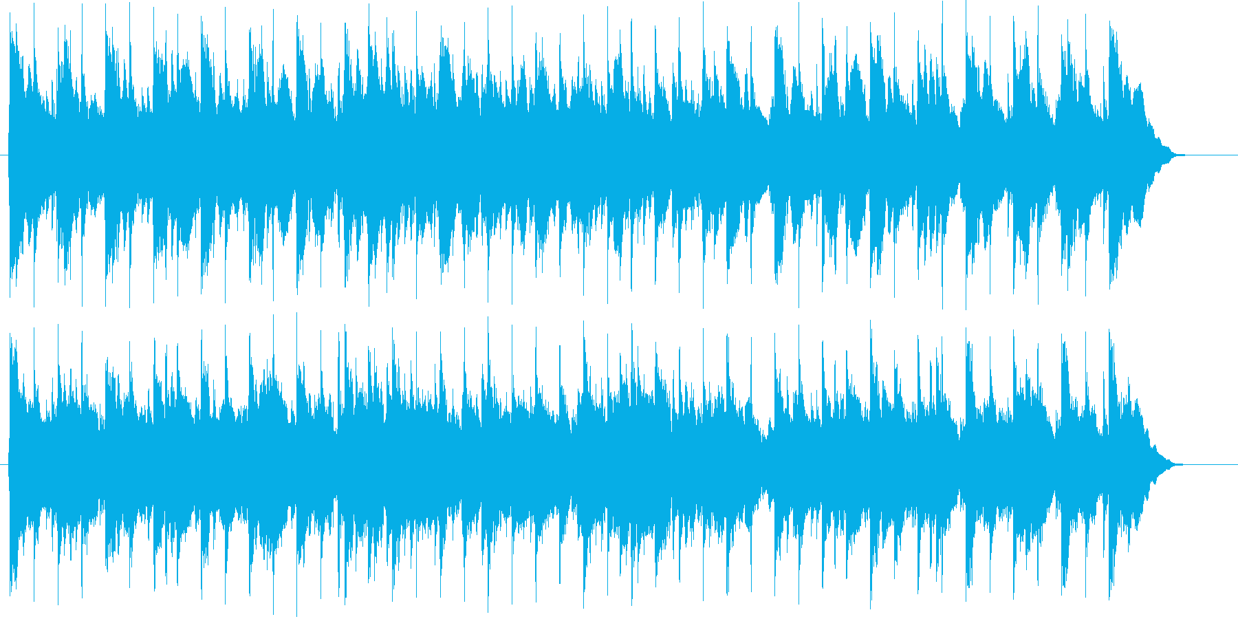 しっとりとして落ち着くアコギ曲の再生済みの波形