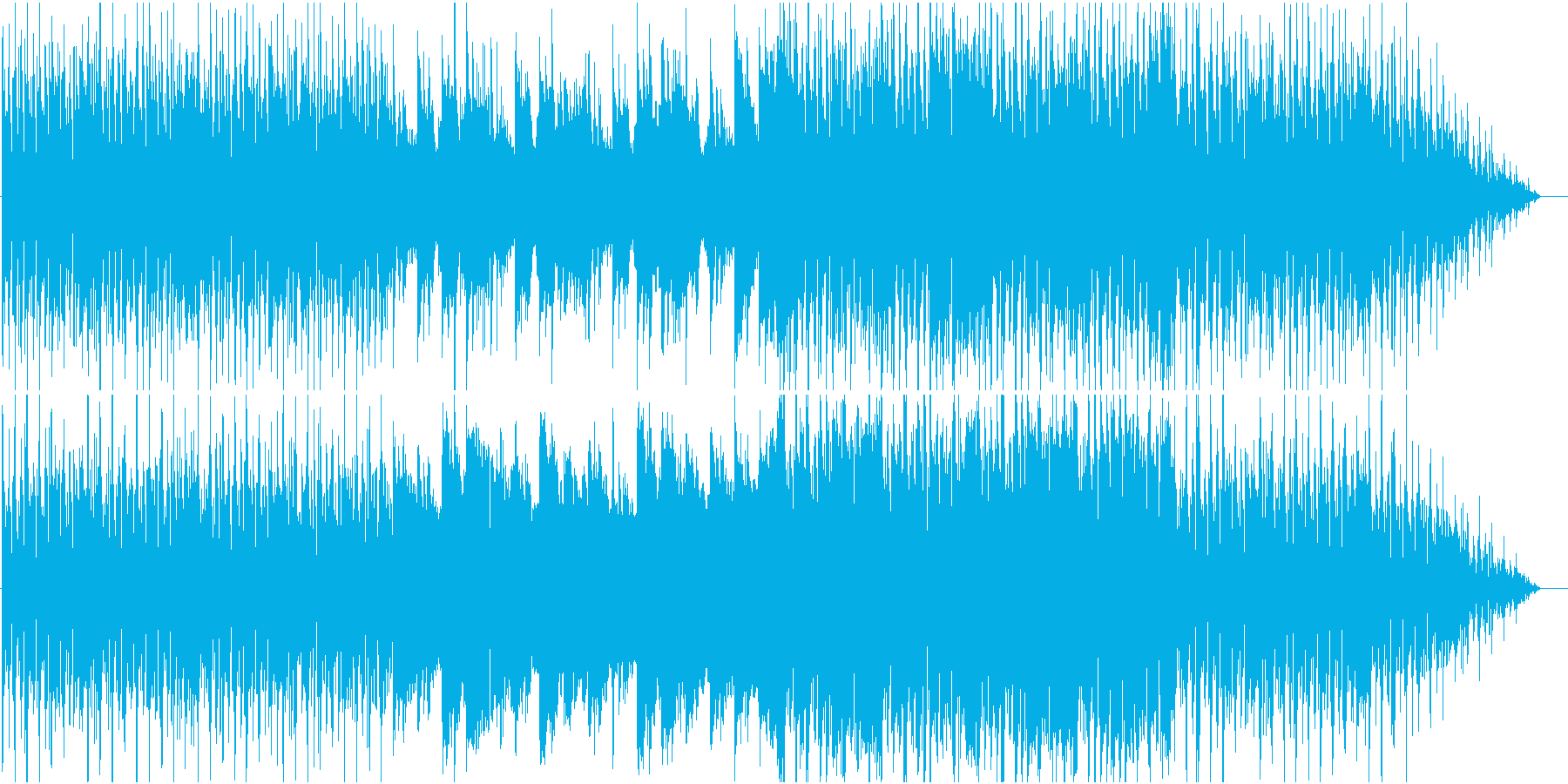 爽やかでアコースティックな曲の再生済みの波形