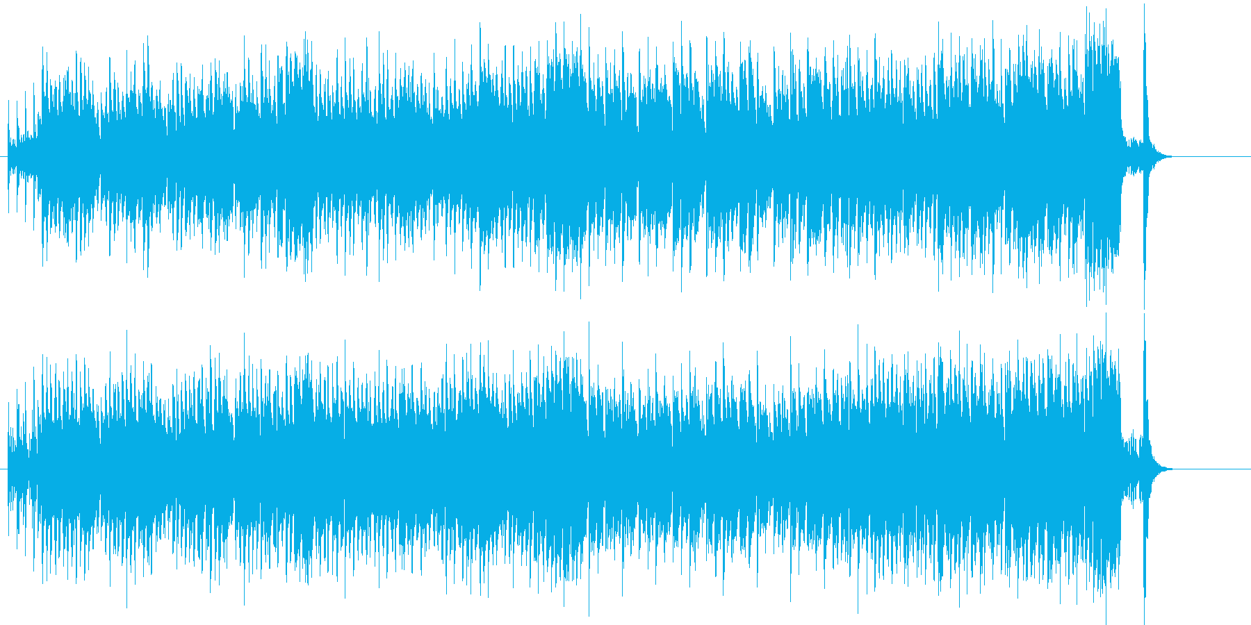 ごきげんに楽しいキャラクターのテーマの再生済みの波形