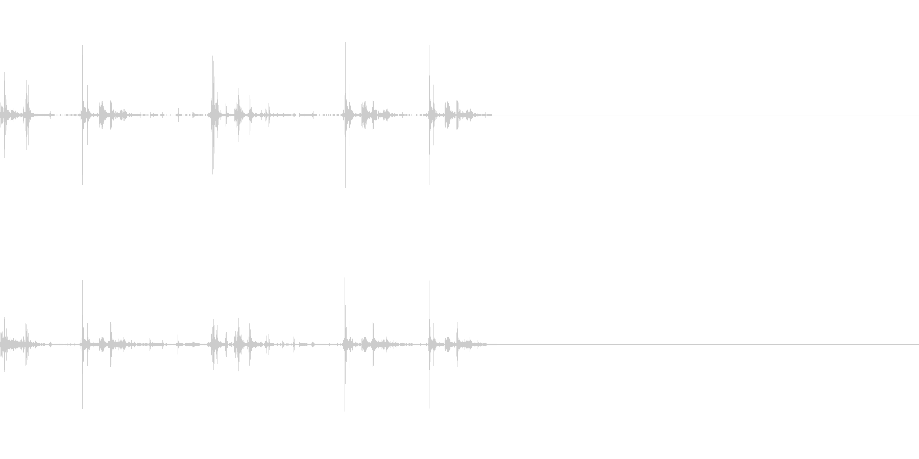 水溜りを歩く音です(跳ねるように)の未再生の波形