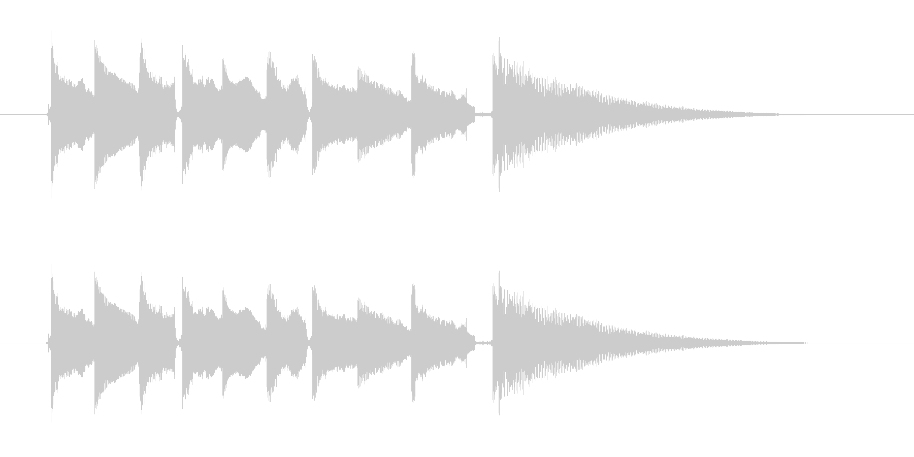 美しく切ないギター音(弦、弾く)の未再生の波形