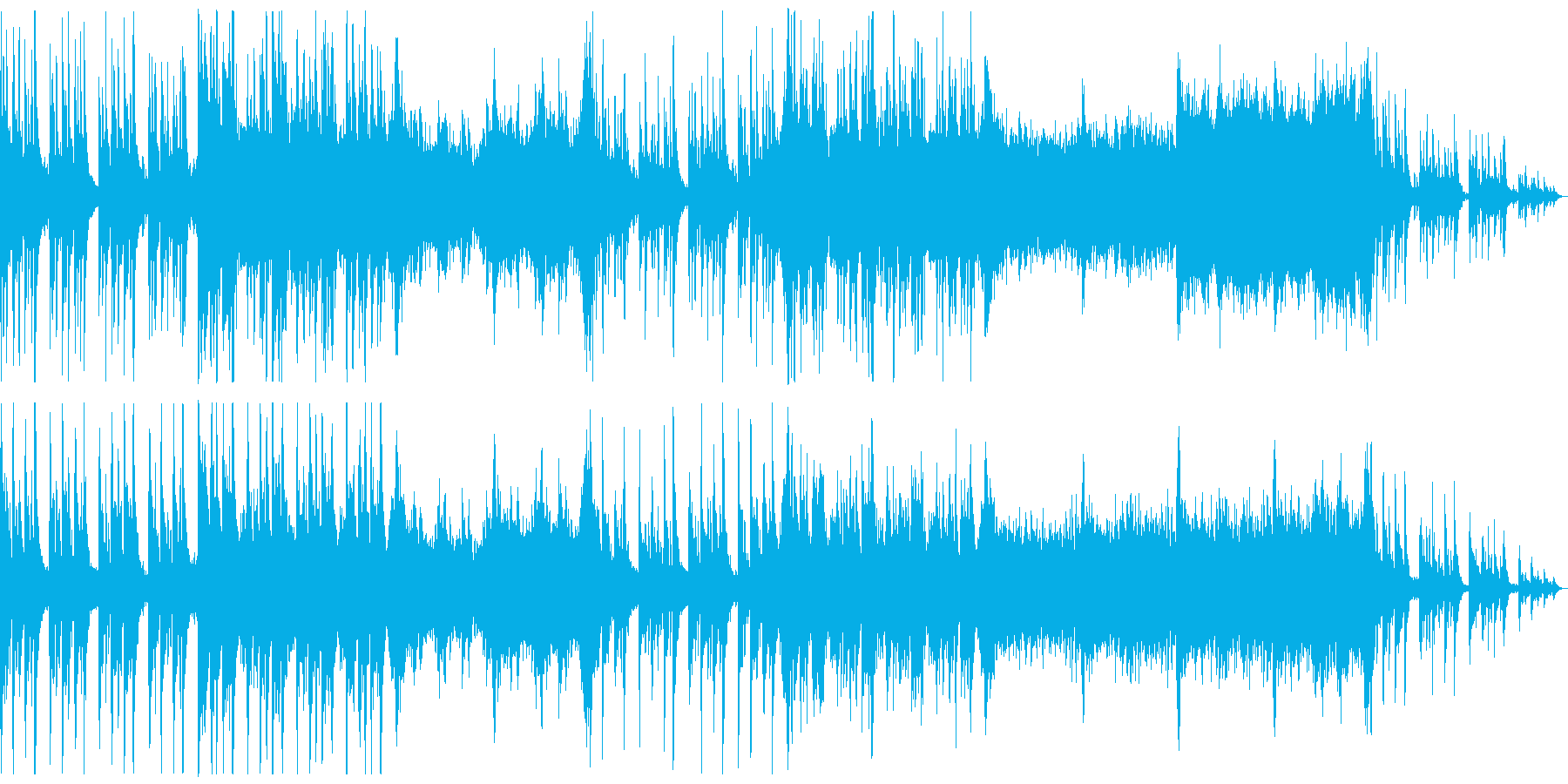 不気味なホラー曲 ストリングと木管系の再生済みの波形