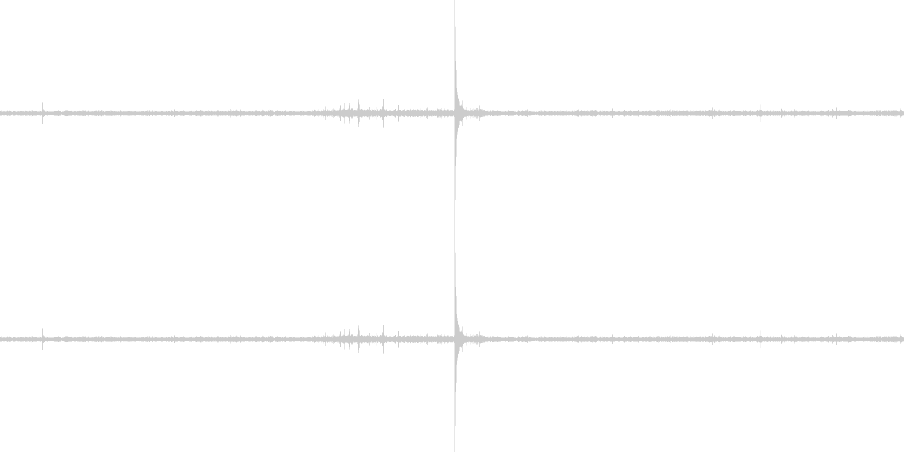 ししおどしの音の未再生の波形