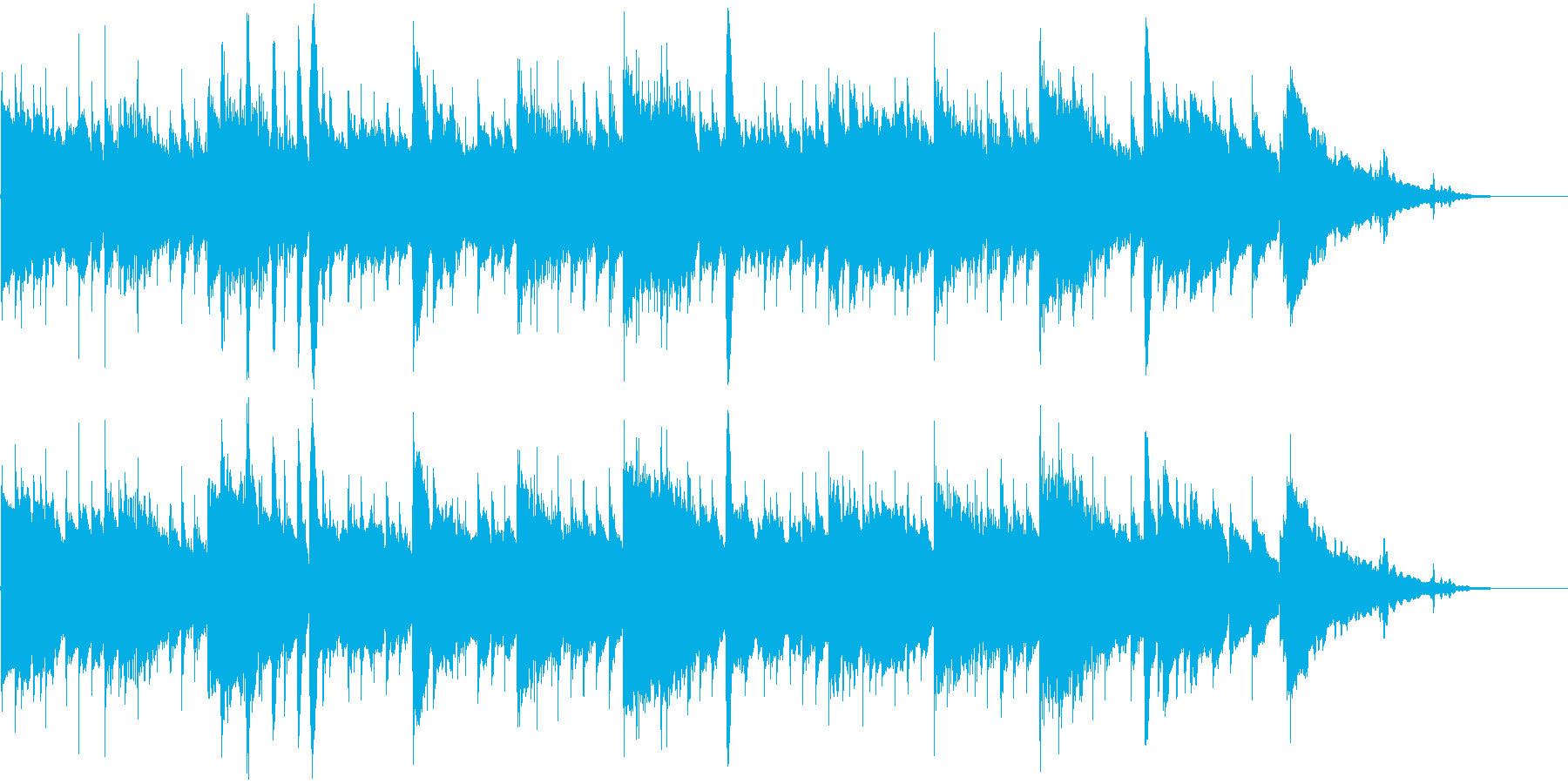 物想いをする感じのギターアルペジオの再生済みの波形