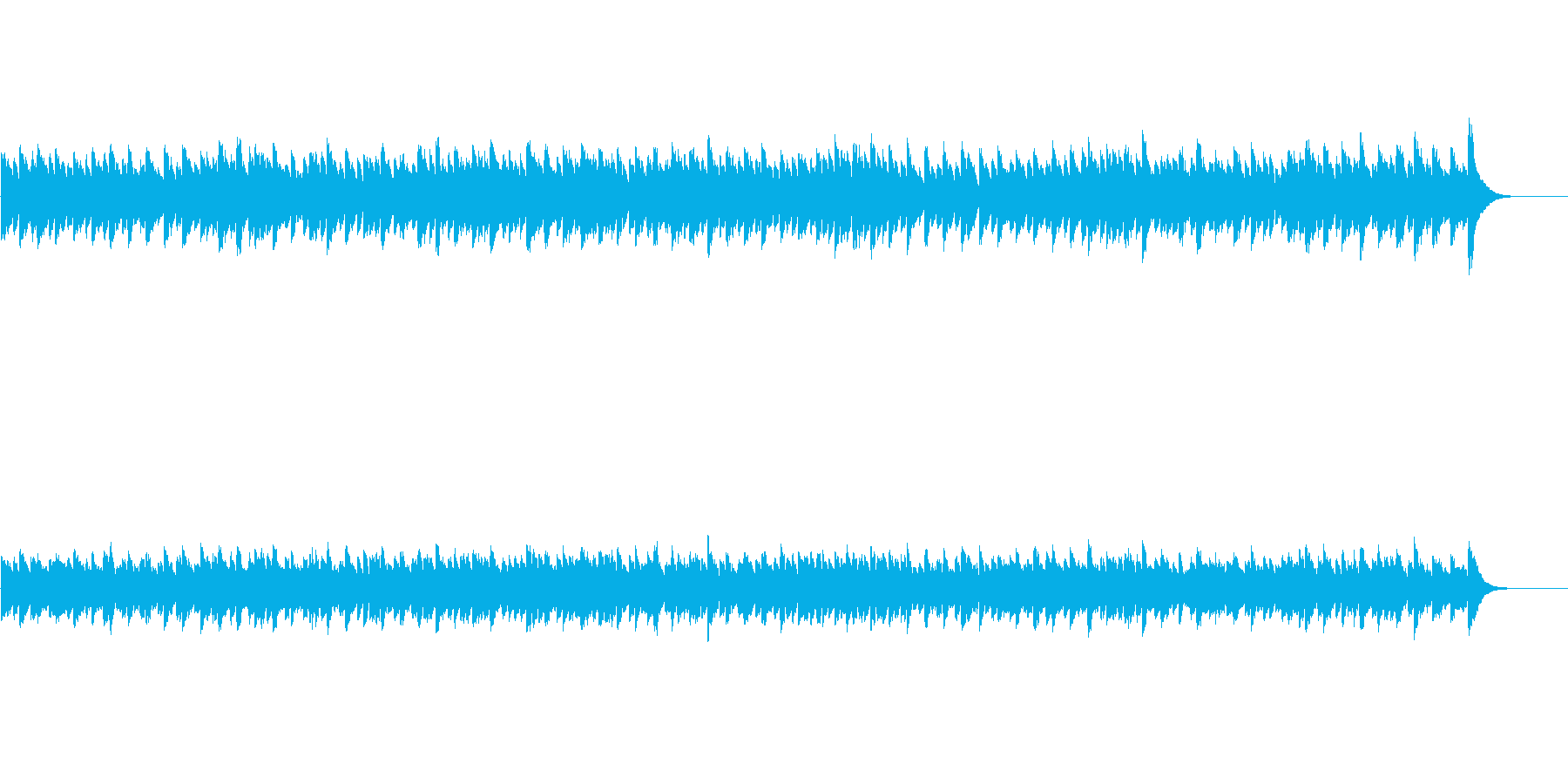 バロック調キラキラヒーリング曲の再生済みの波形