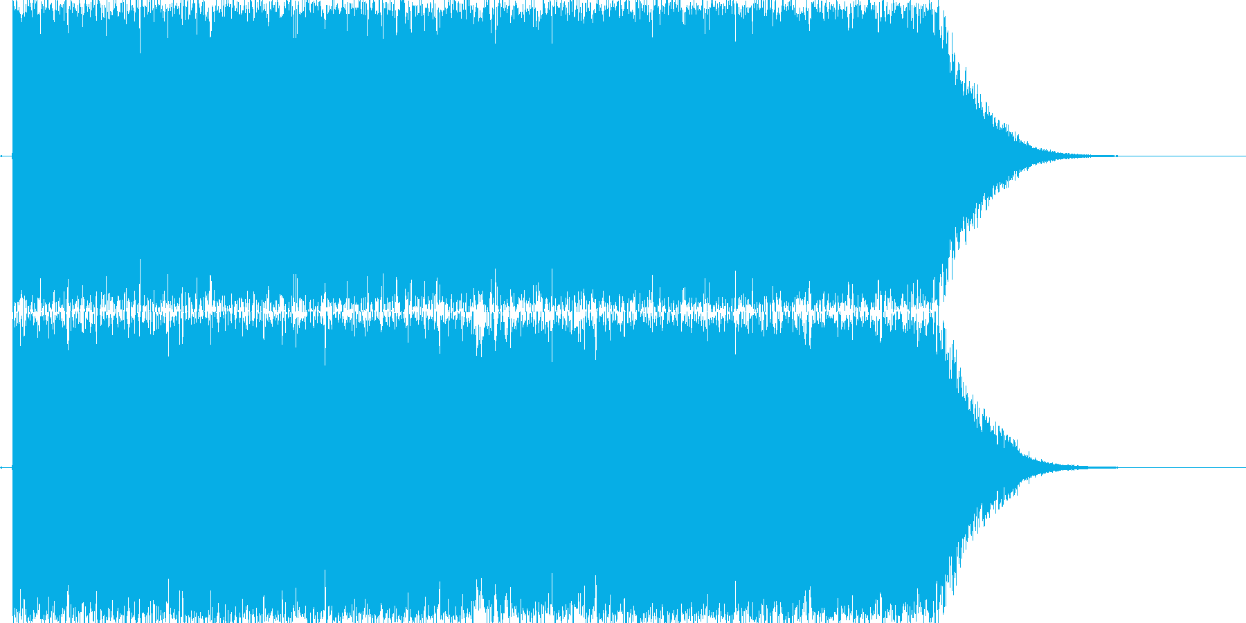 短いTrance系の楽曲の再生済みの波形