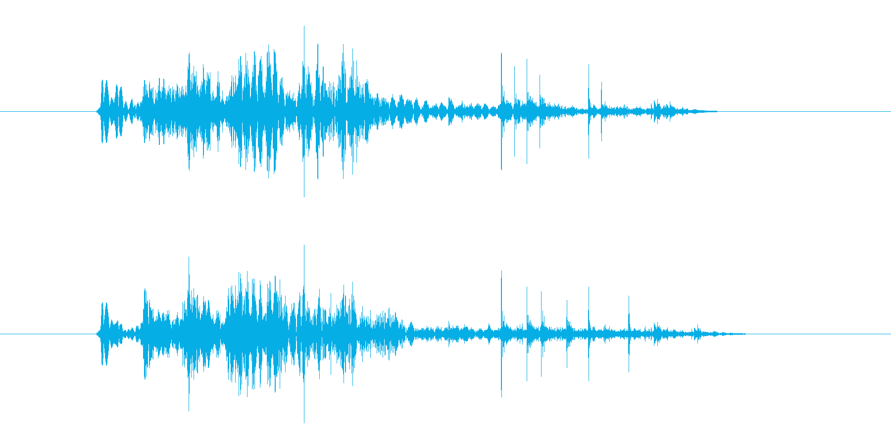 【ポワ、ポチャ】リアルな泡、水滴音03!の再生済みの波形