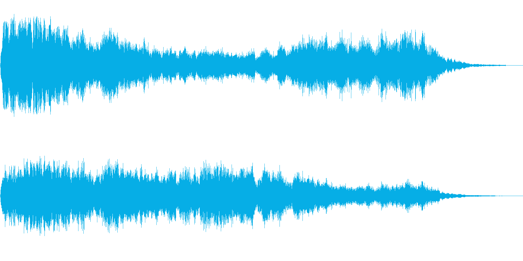 タララララーンラーン(オープニング音)の再生済みの波形