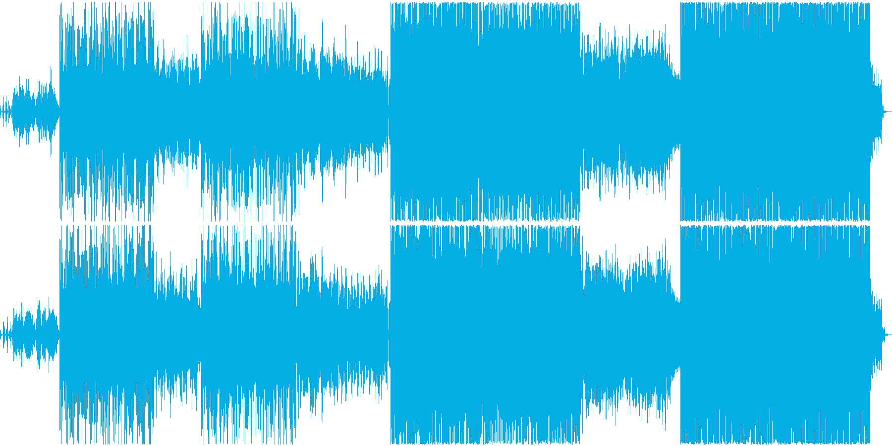 囚われの少女が出口を見つけ抜け出す曲の再生済みの波形