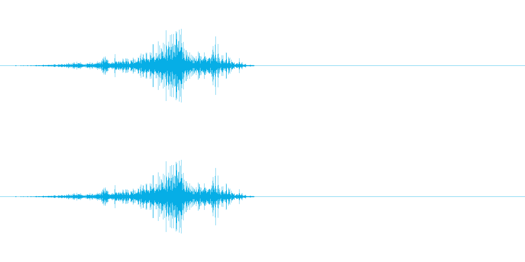 効果音、ページをめくる、ぺらっ、スワイ…の再生済みの波形