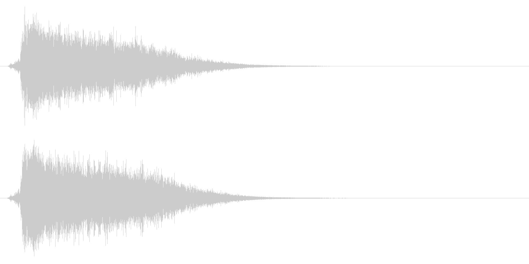 氷が砕ける音・氷系の魔法SE(中レベル)の未再生の波形