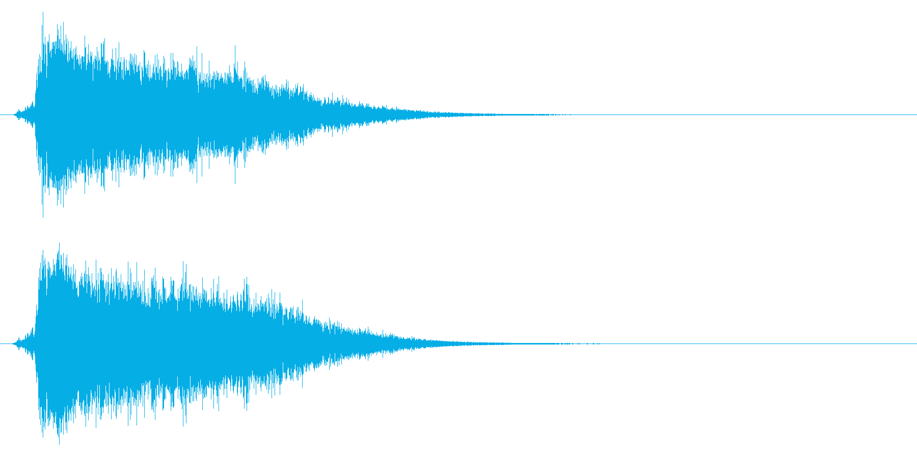 氷が砕ける音・氷系の魔法SE(中レベル)の再生済みの波形