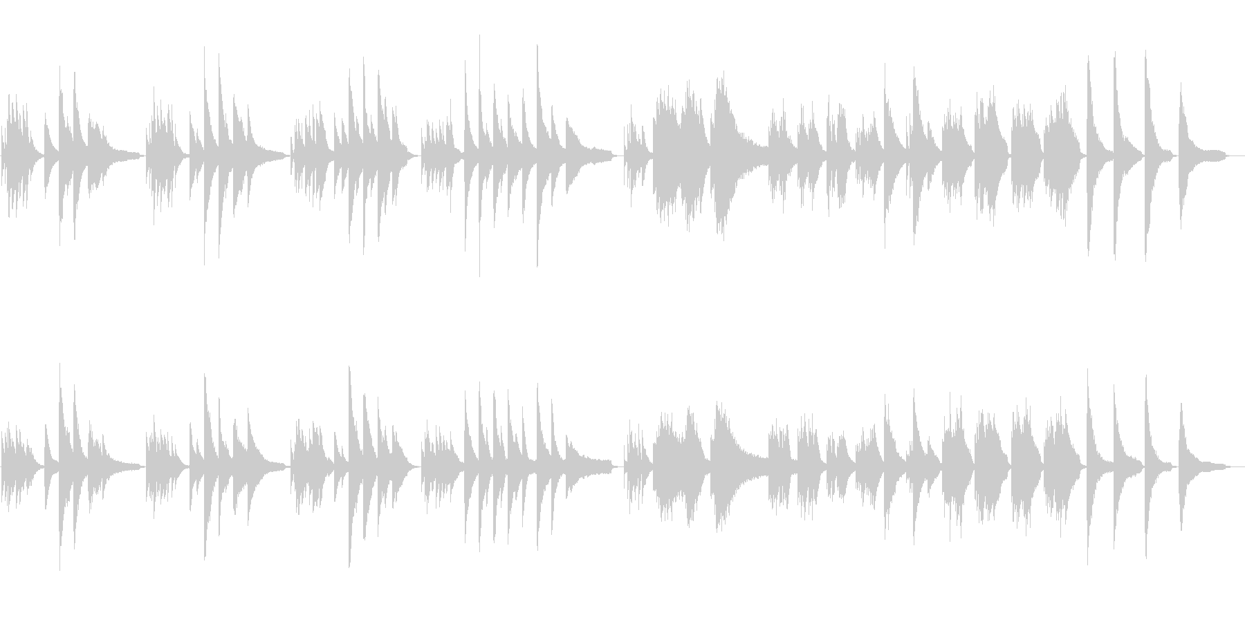 ピアノソロの鬱な曲想_filterなしの未再生の波形