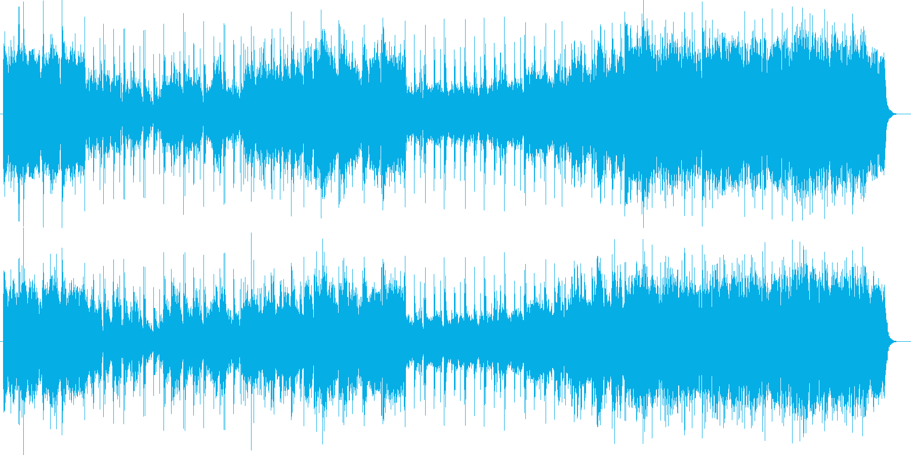 メリハリのある情熱ポップの再生済みの波形