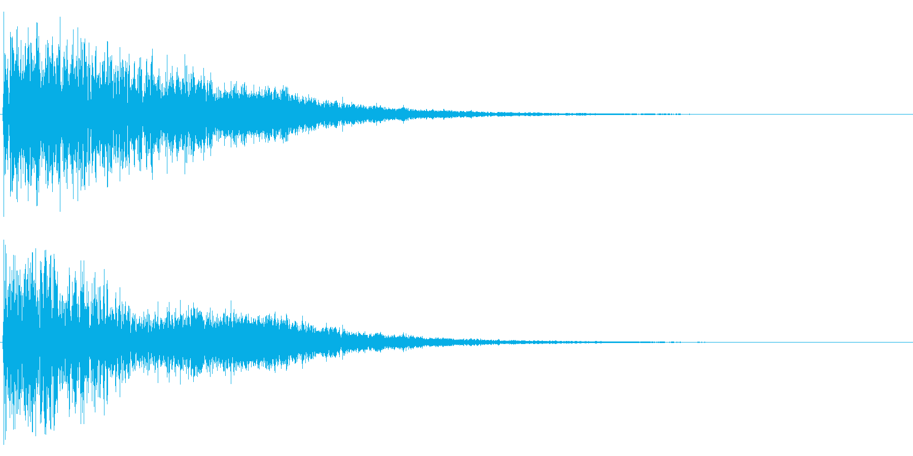 暗い雰囲気で、迫力のあるロゴ用の効果音…の再生済みの波形