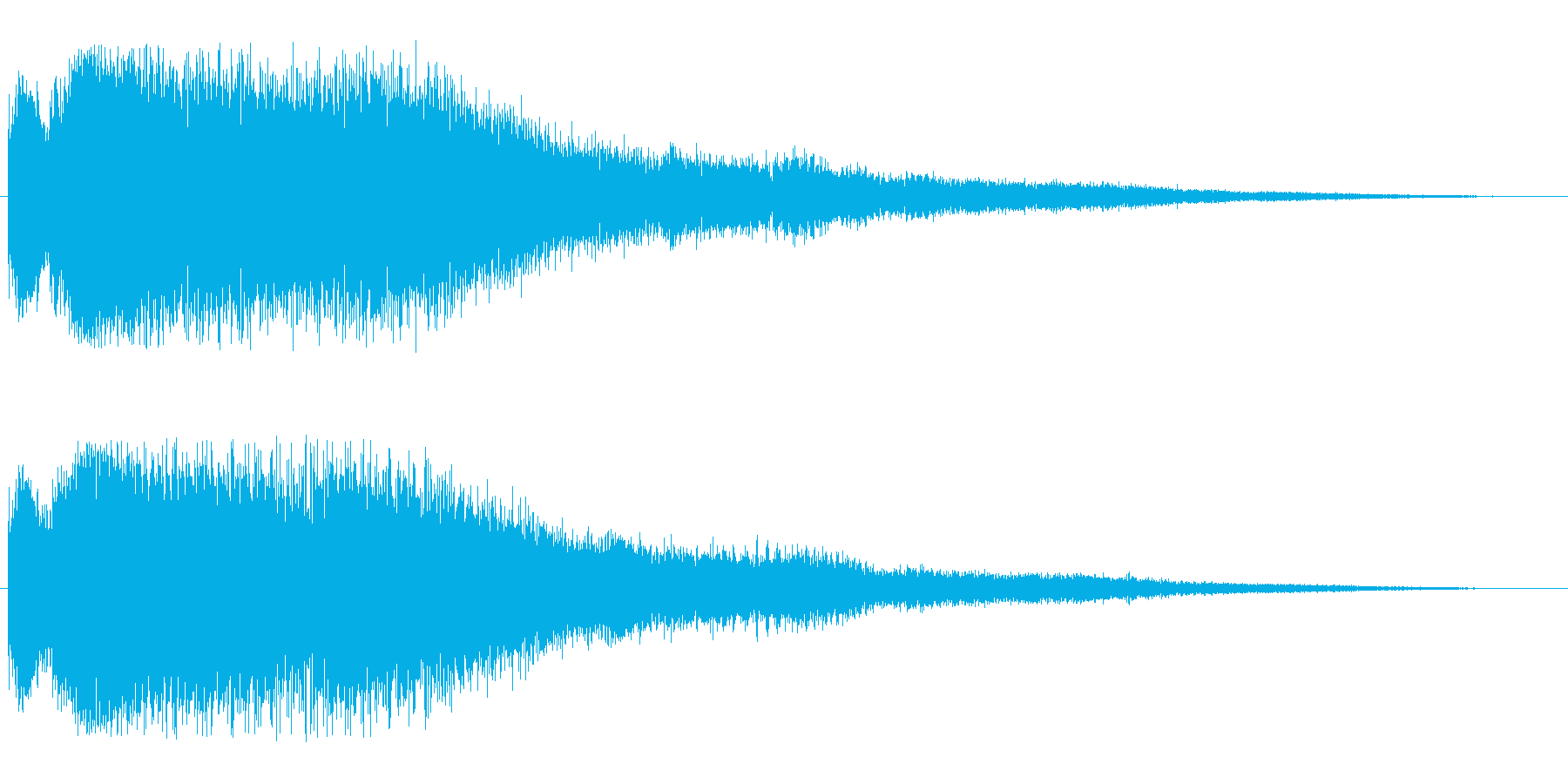 キラリン(高くて軽やかで涼やかな効果音)の再生済みの波形