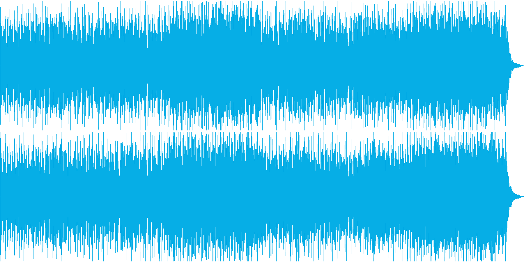 アンデスの迫力ある民族音楽系オリジナルの再生済みの波形