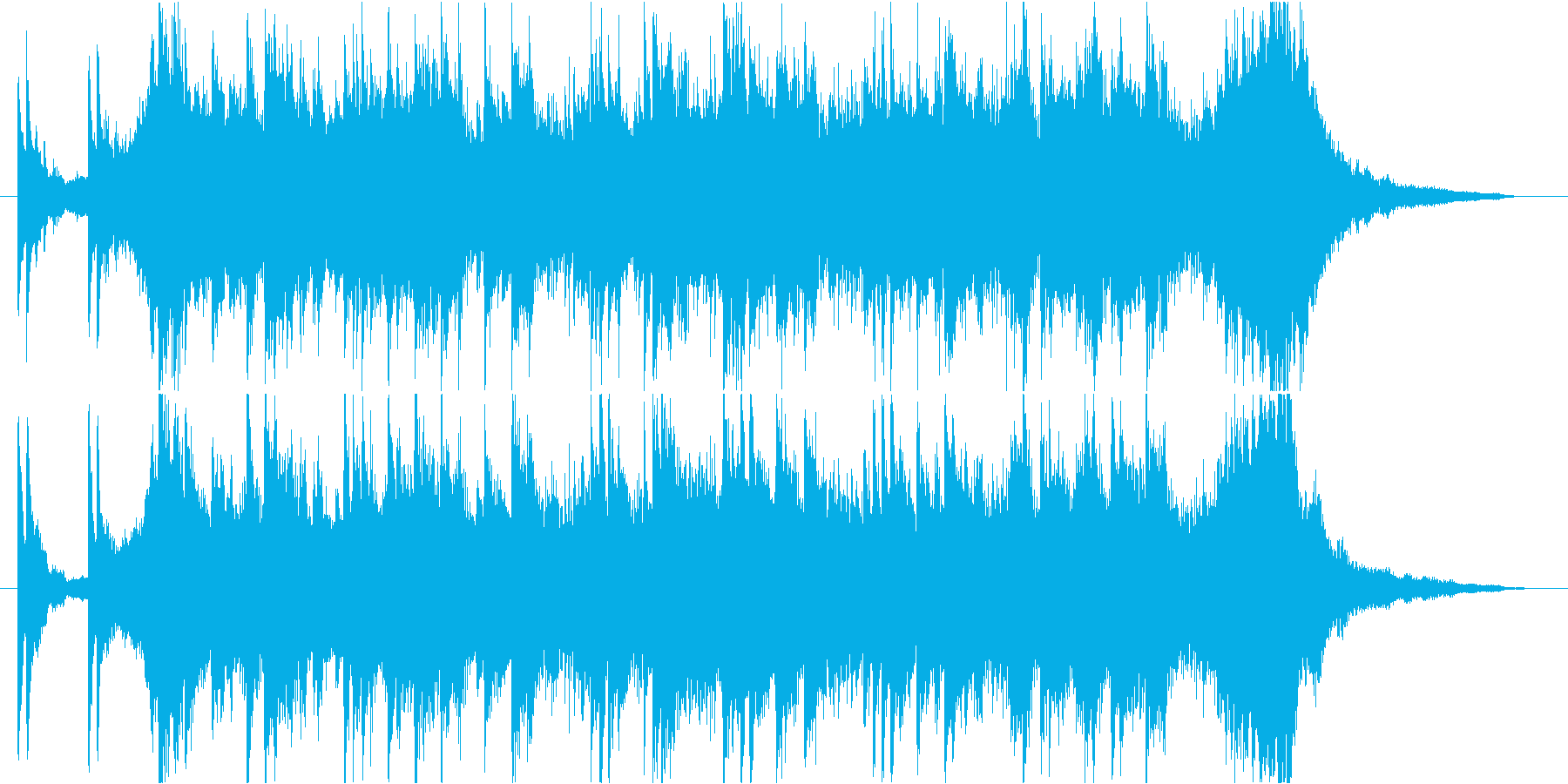 近未来的な激しいピアノ曲/クールなCM風の再生済みの波形