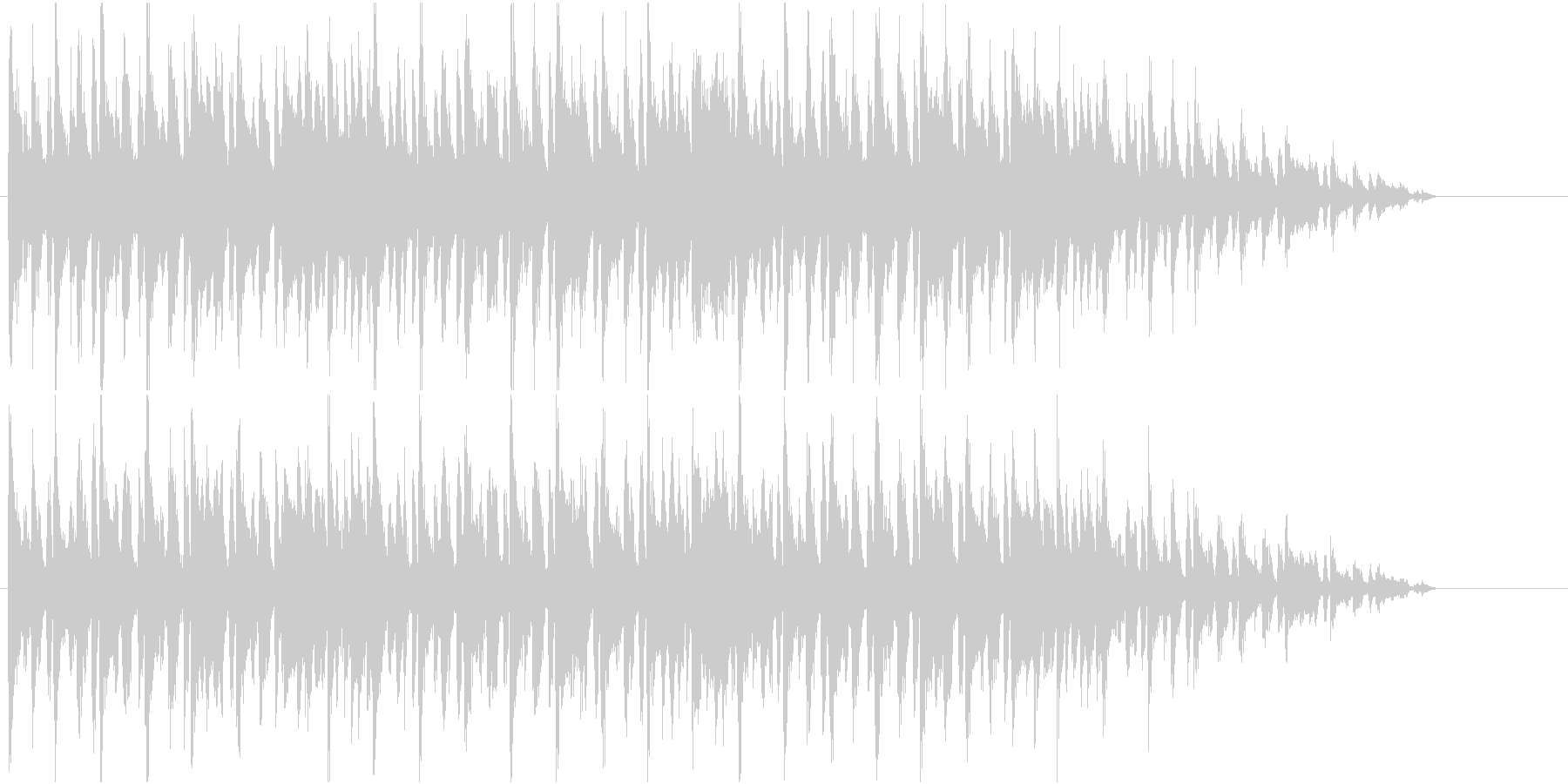 爽やかでアコースティックな曲の未再生の波形