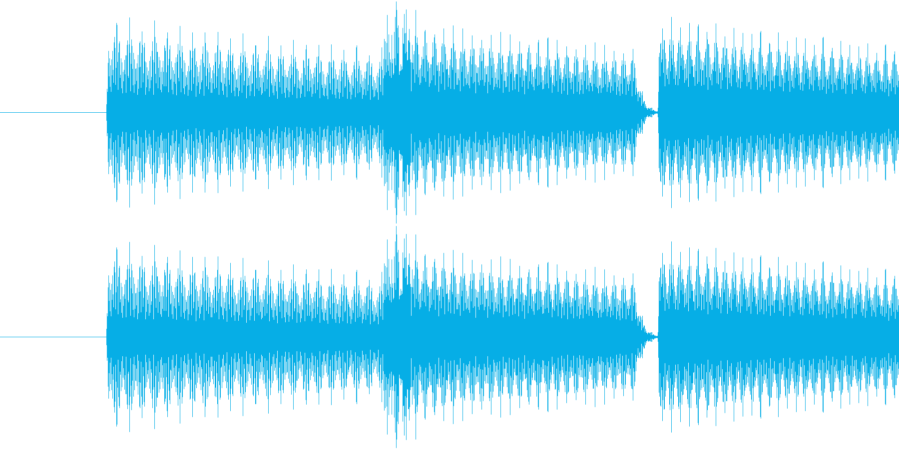 ゲーム(キャンセル、取り消し)の音の再生済みの波形