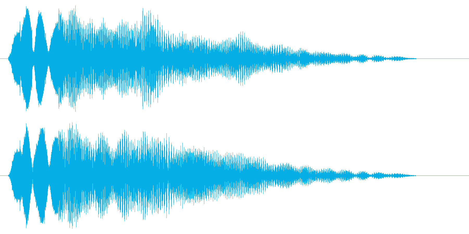 ピョリリリ(鳥の声系)の再生済みの波形