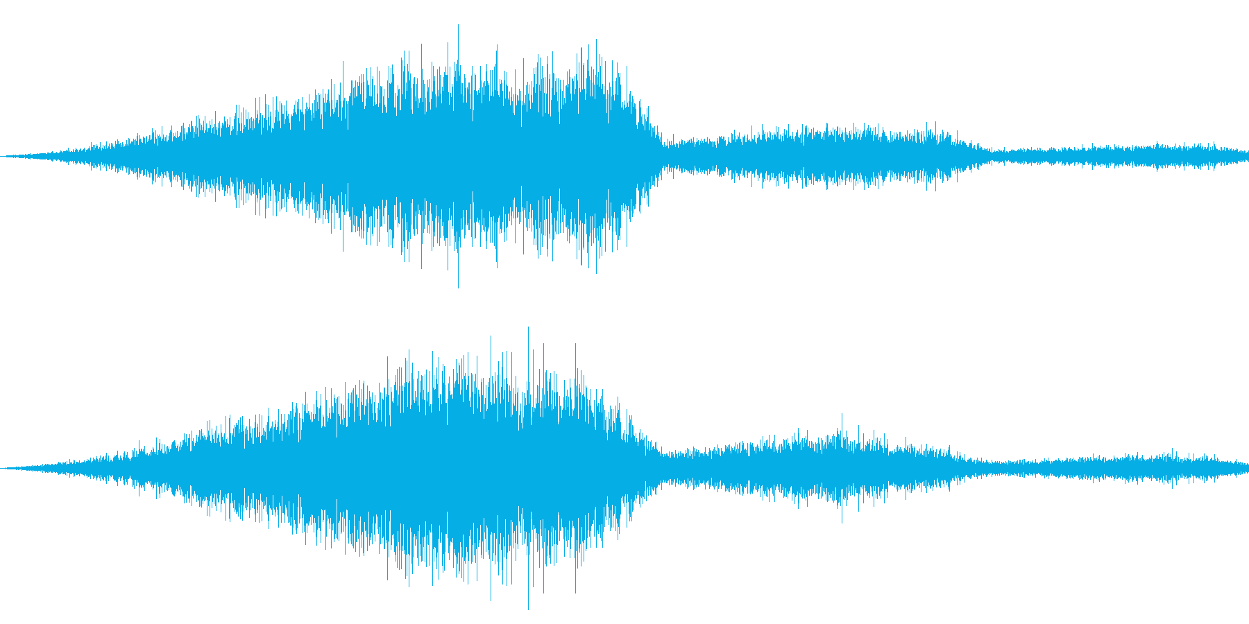 ゲーム用:フリック音「シュルルルル」の再生済みの波形