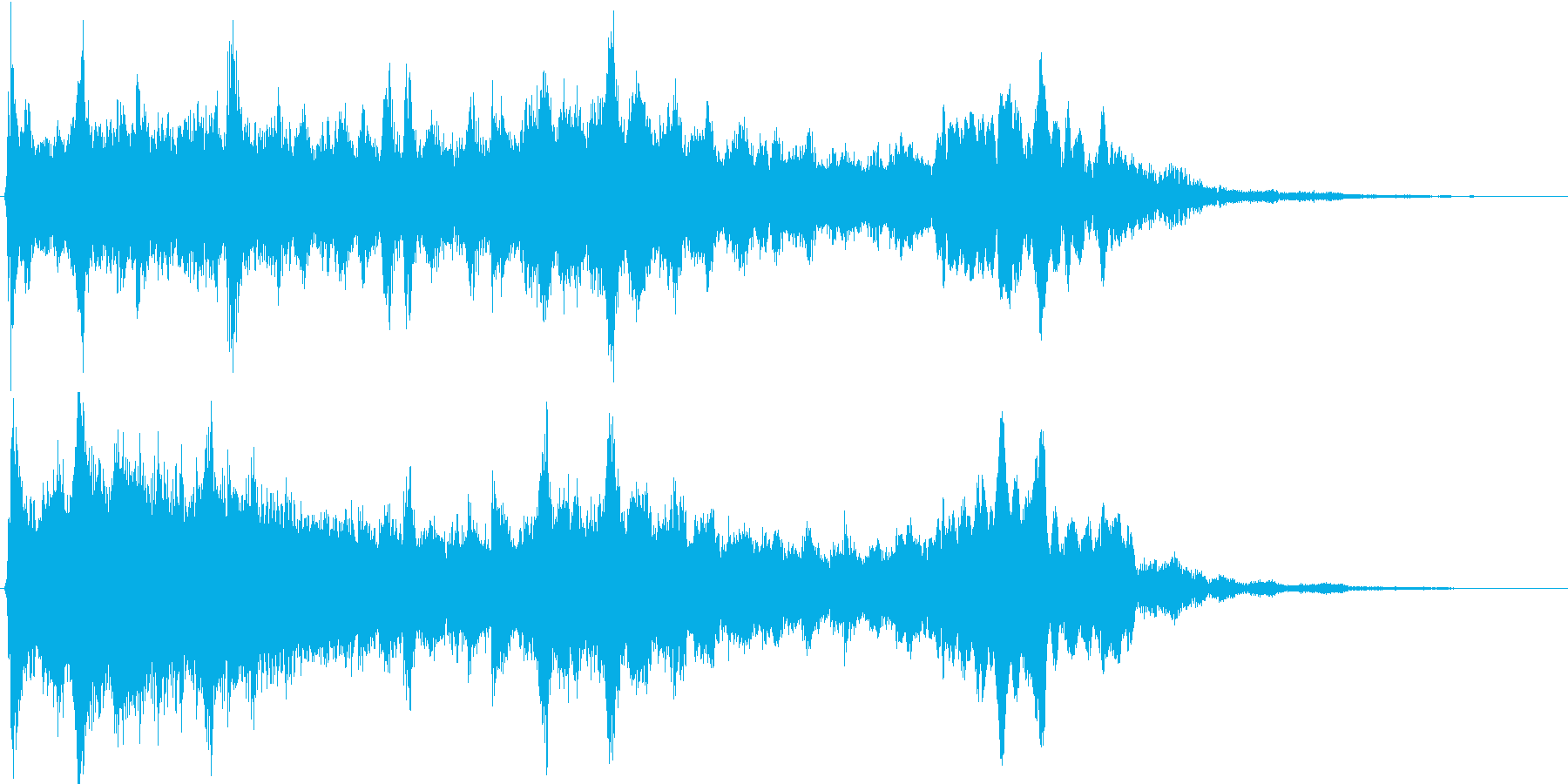 効果音的なワンポイント音です。の再生済みの波形