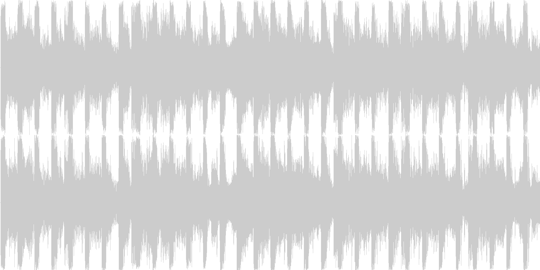 リズムを強調した楽曲です。の未再生の波形
