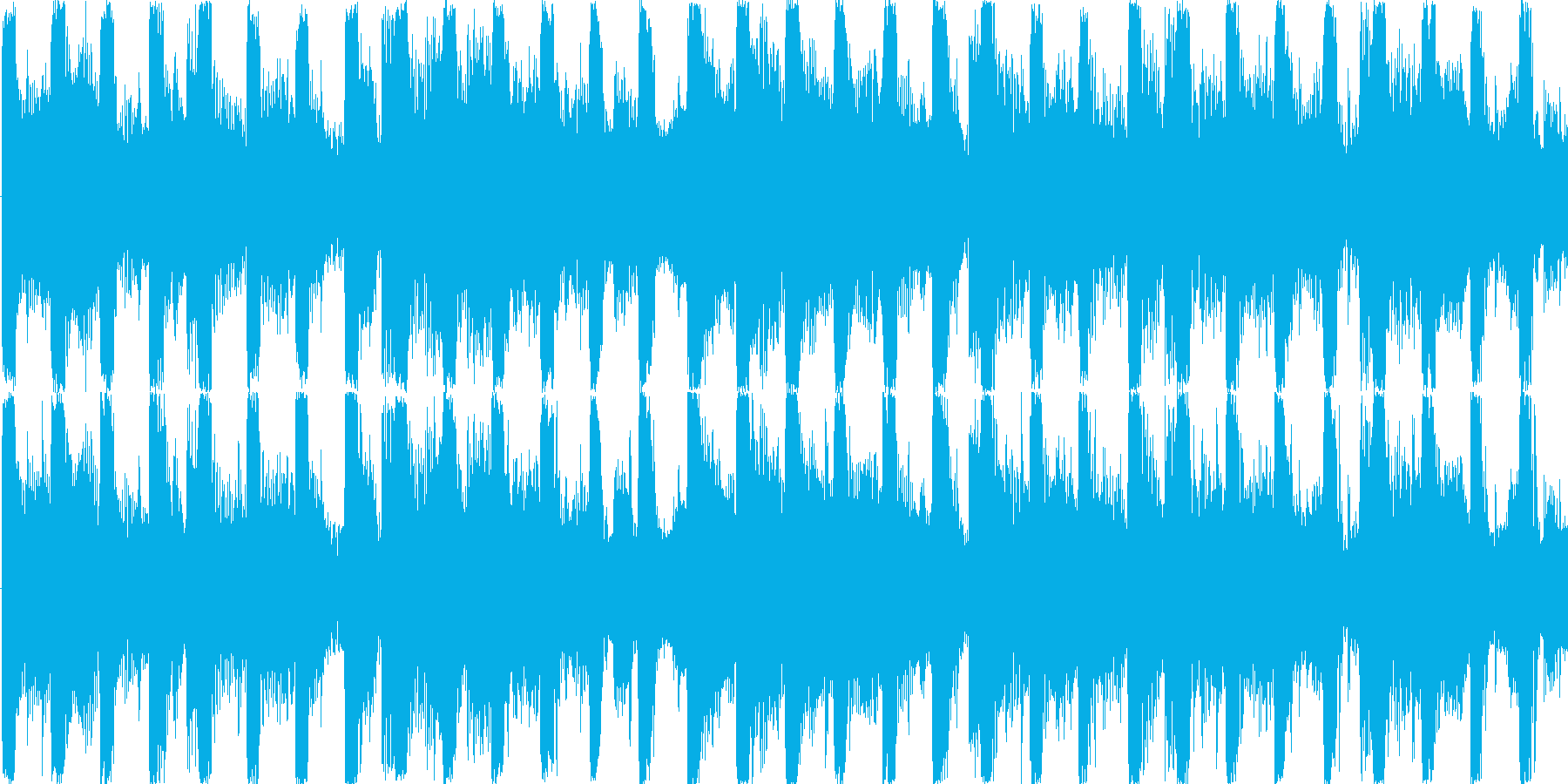 リズムを強調した楽曲です。の再生済みの波形