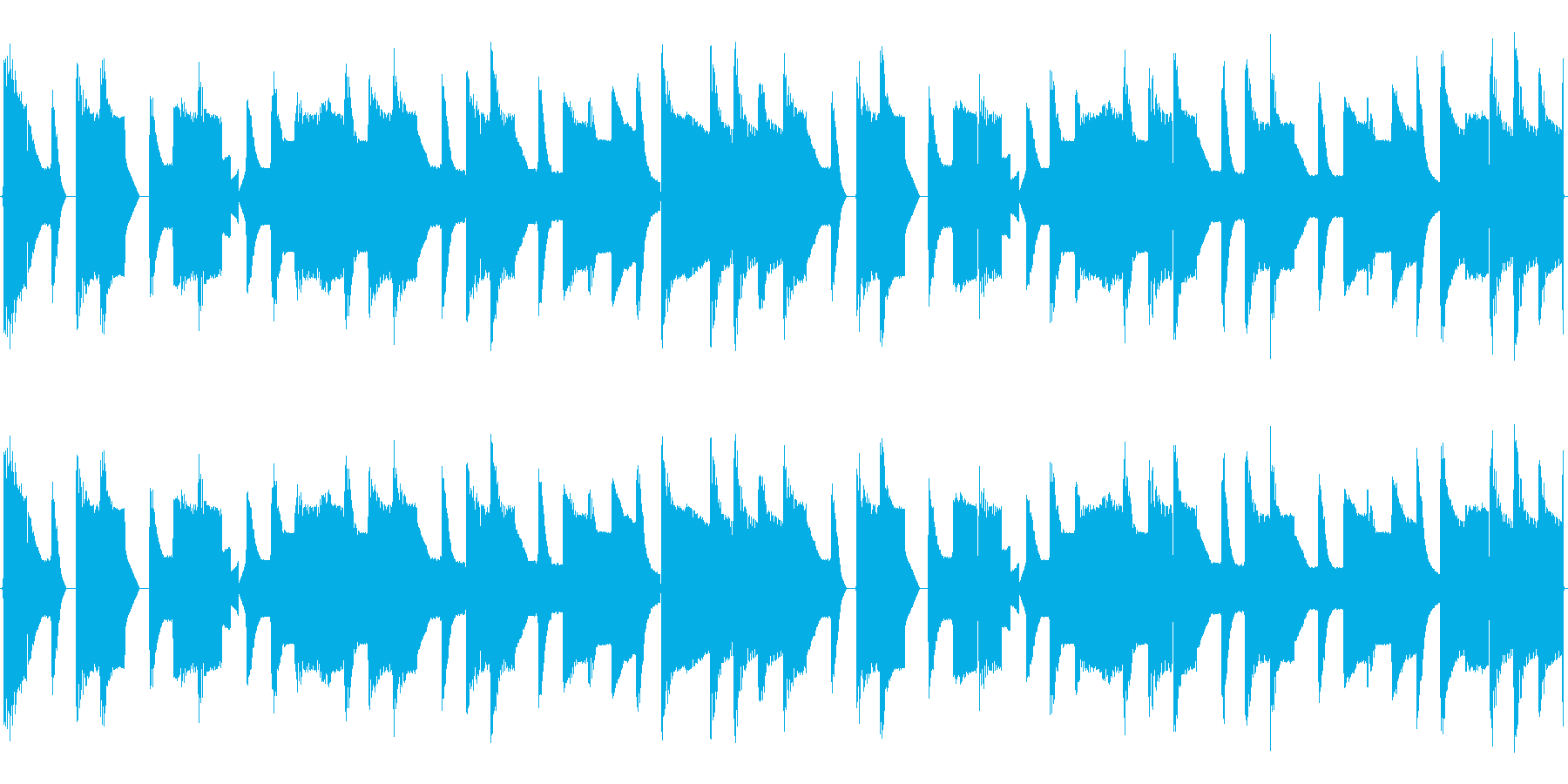 チップチューンの短いループ3の再生済みの波形