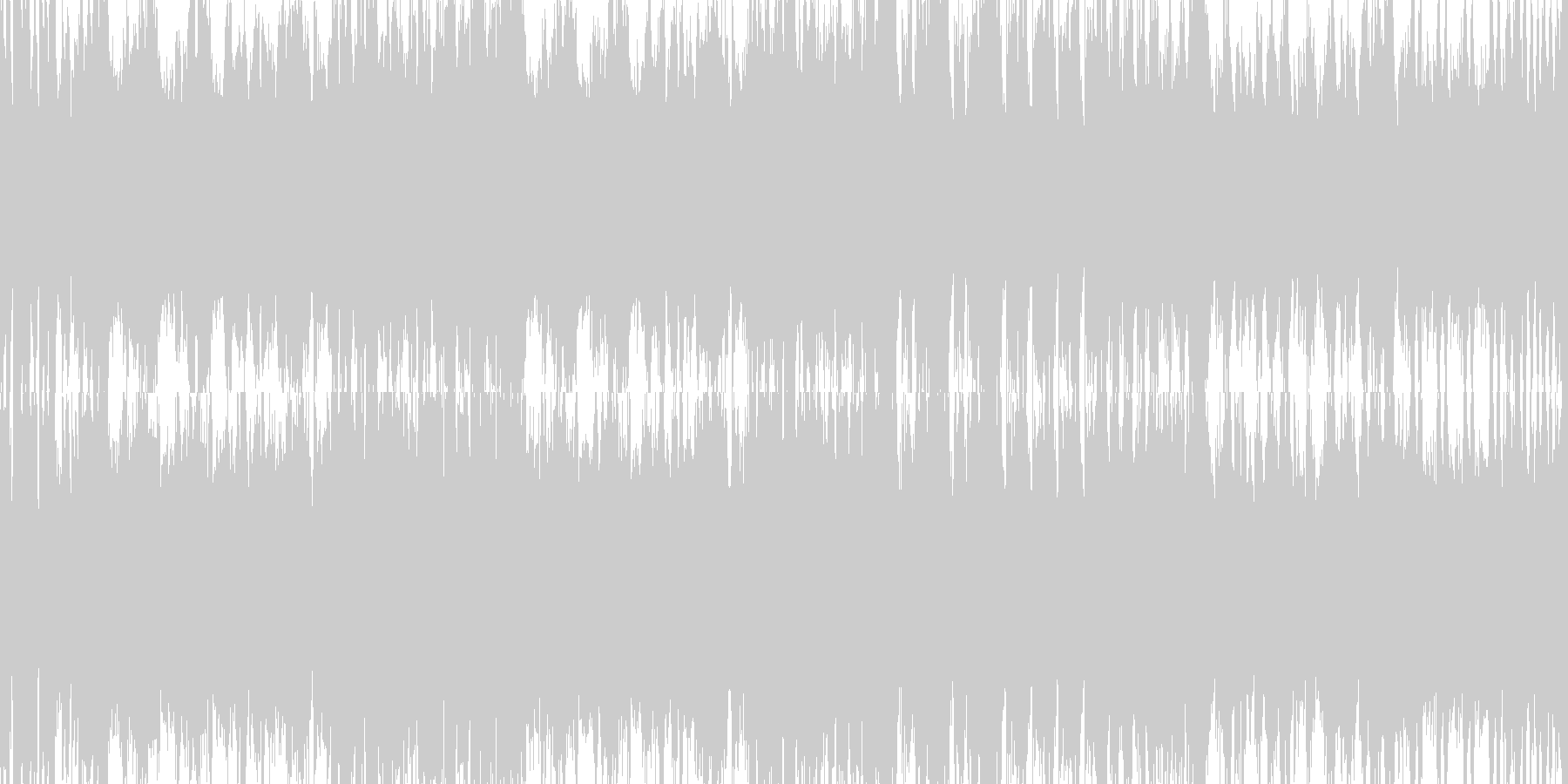 激しいオーケストラのループ楽曲です。の未再生の波形