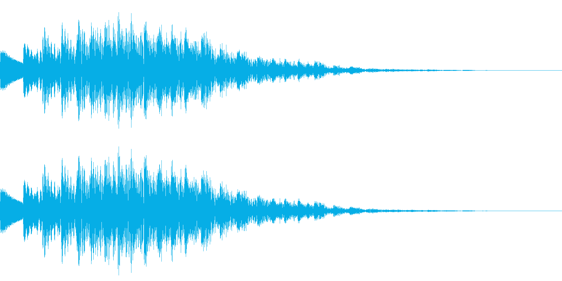 キラキラしたかわいい音です。の再生済みの波形