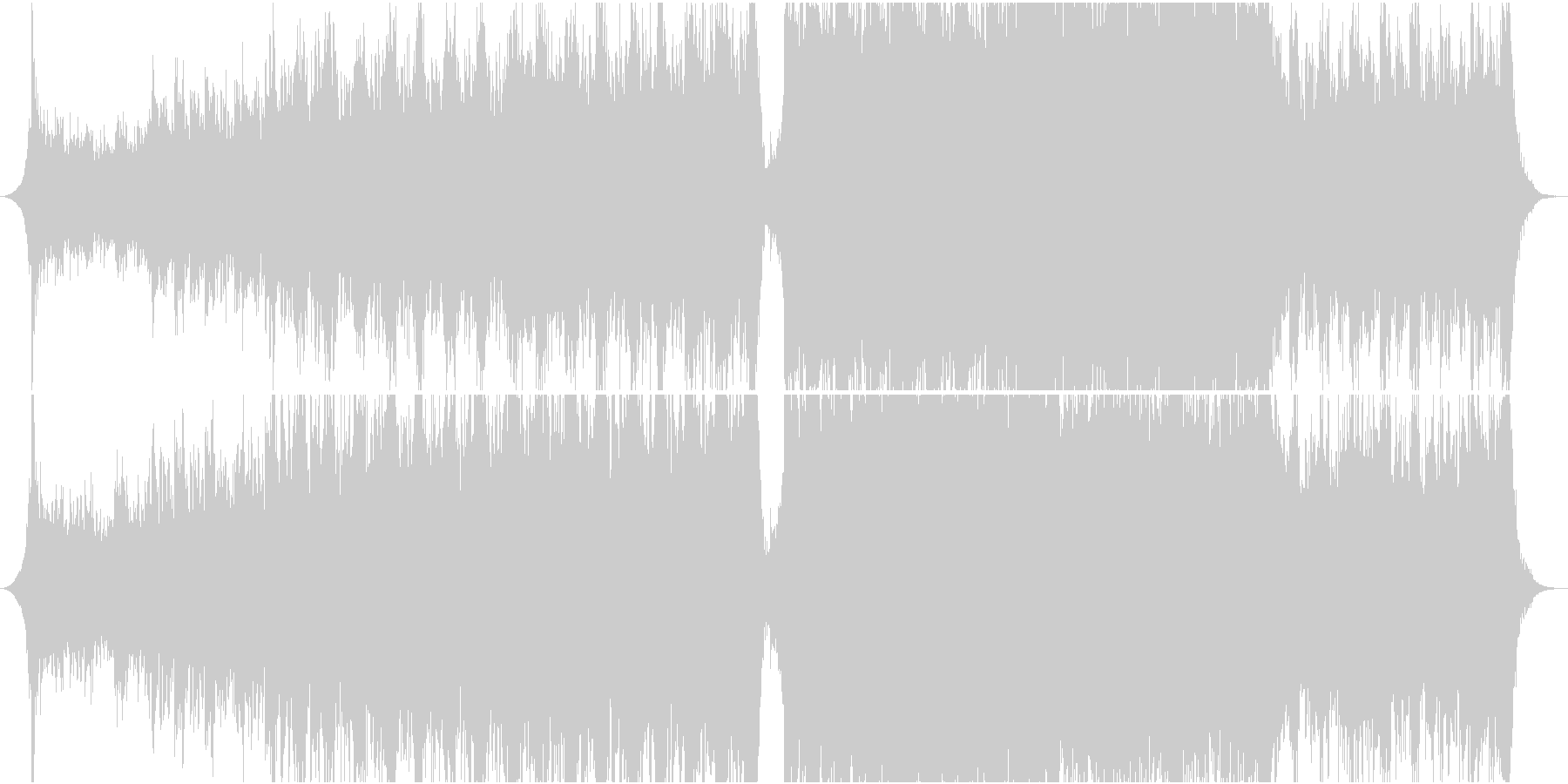 前向きでエモーショナルなオーケストラ曲の未再生の波形