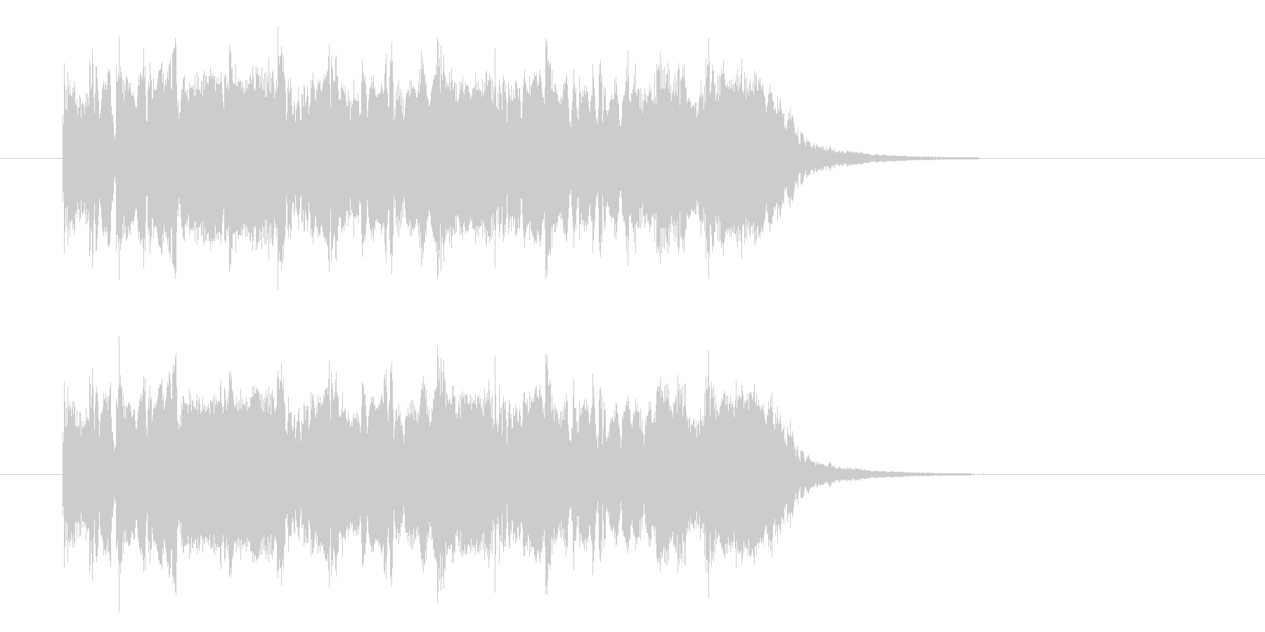疾走感のあるミステリアスな音楽の未再生の波形