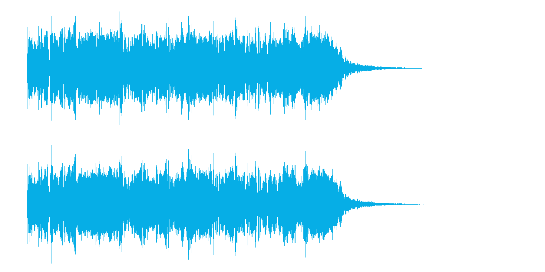 疾走感のあるミステリアスな音楽の再生済みの波形