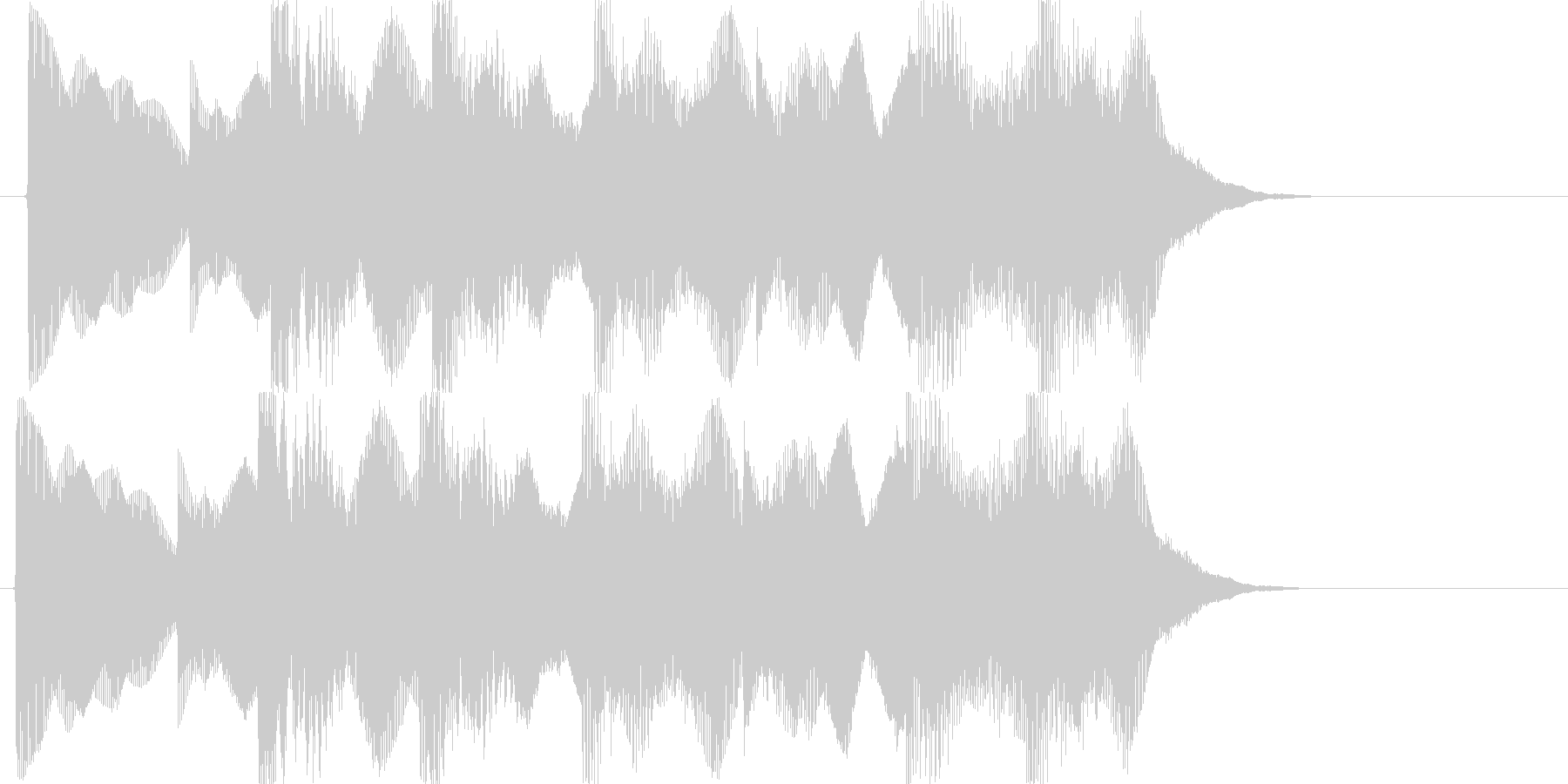 負けた時の残念な音02の未再生の波形