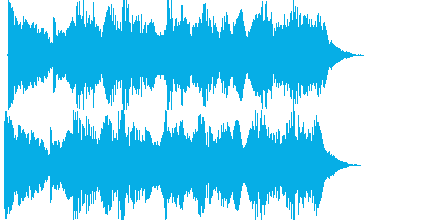 負けた時の残念な音02の再生済みの波形