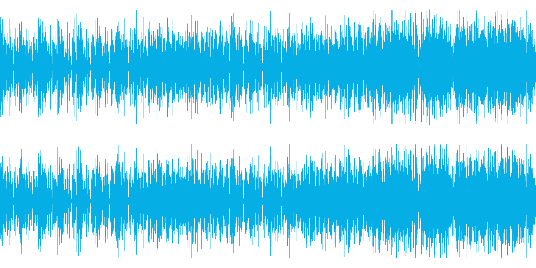 ゲーム等のBGM-1 ループの再生済みの波形