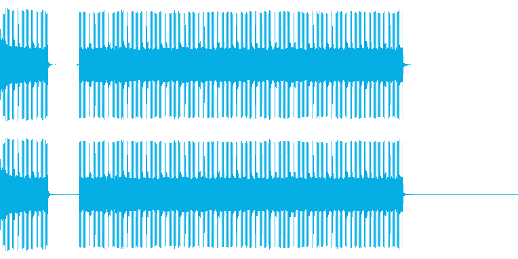 クイズなどのブブーという不正解の音ですの再生済みの波形