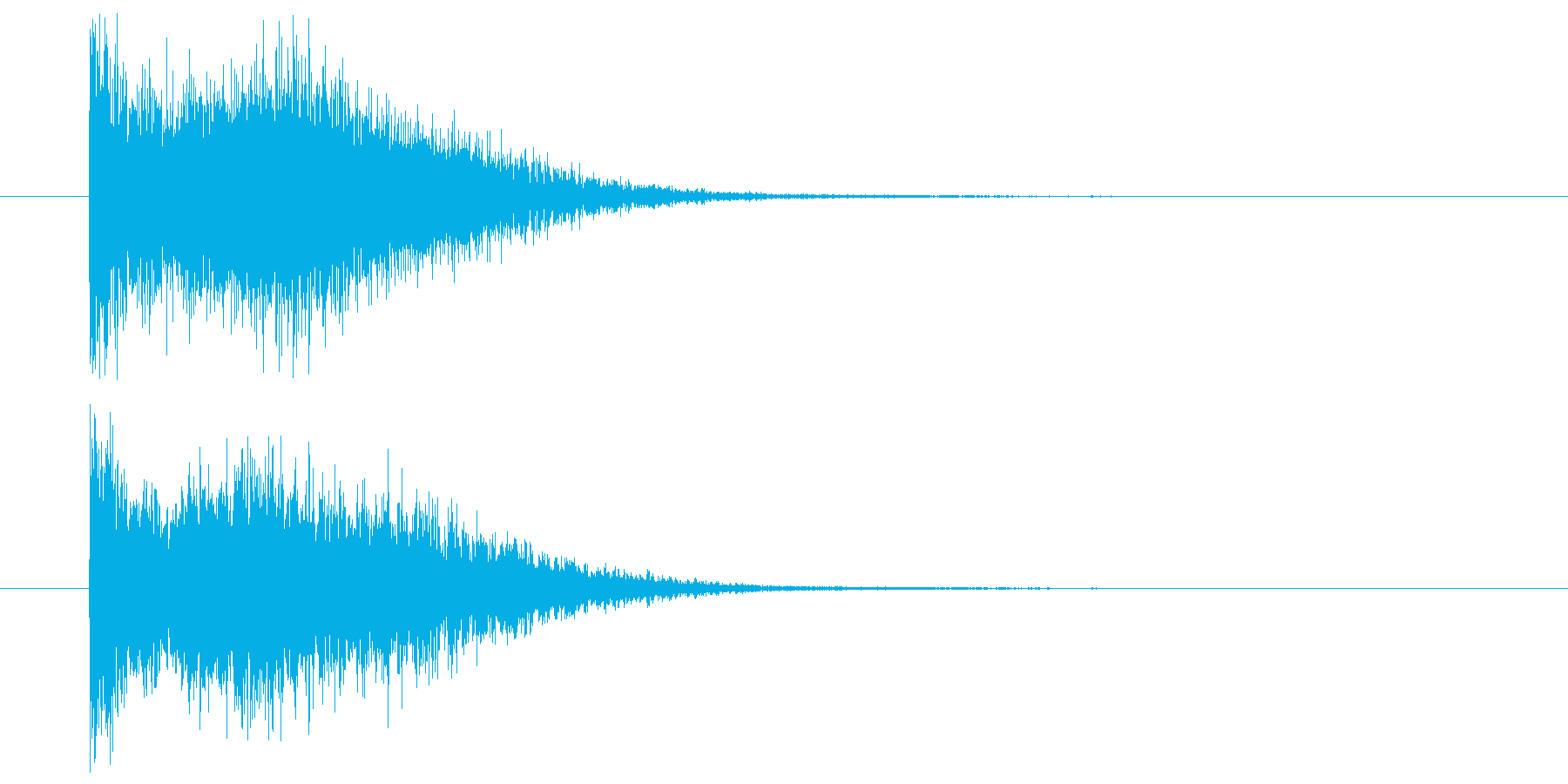 低音インパクトの再生済みの波形