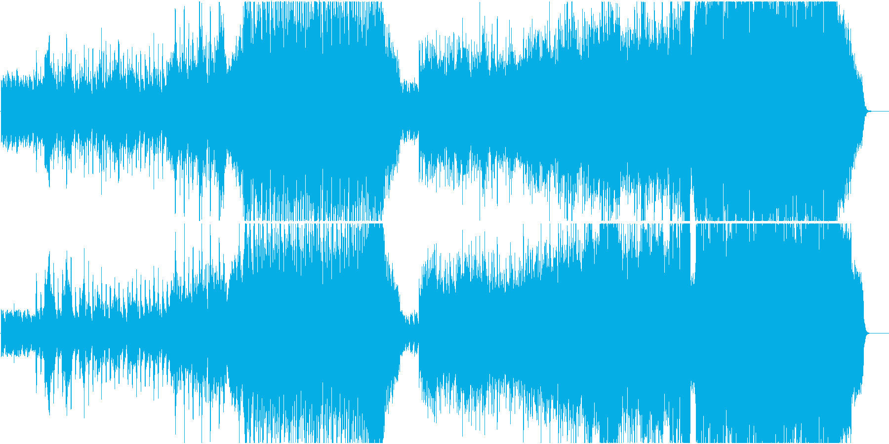 楽しい雰囲気の室内楽風の曲、映像等にの再生済みの波形