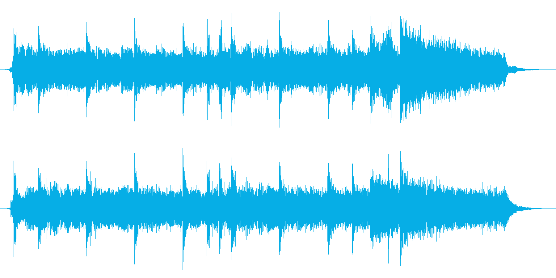 ロック系のジングルです。の再生済みの波形