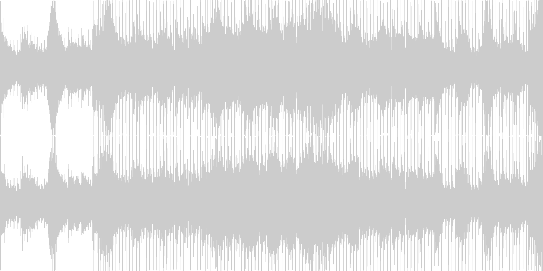 わくわくするような王道系の4打ちBGMの未再生の波形
