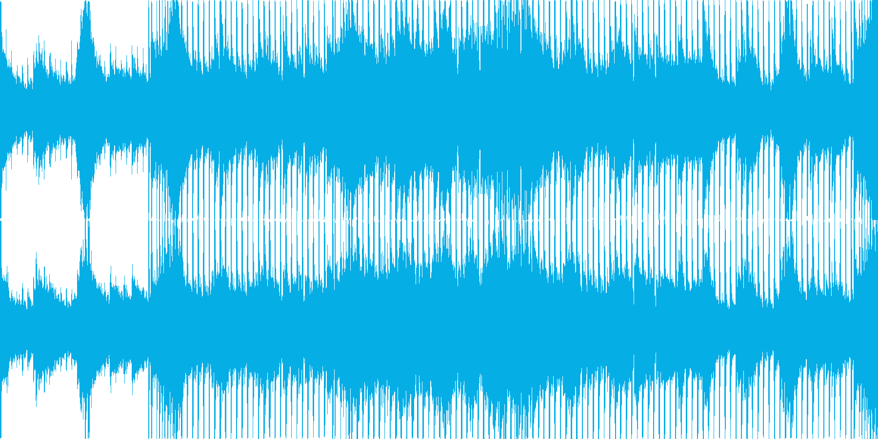 わくわくするような王道系の4打ちBGMの再生済みの波形