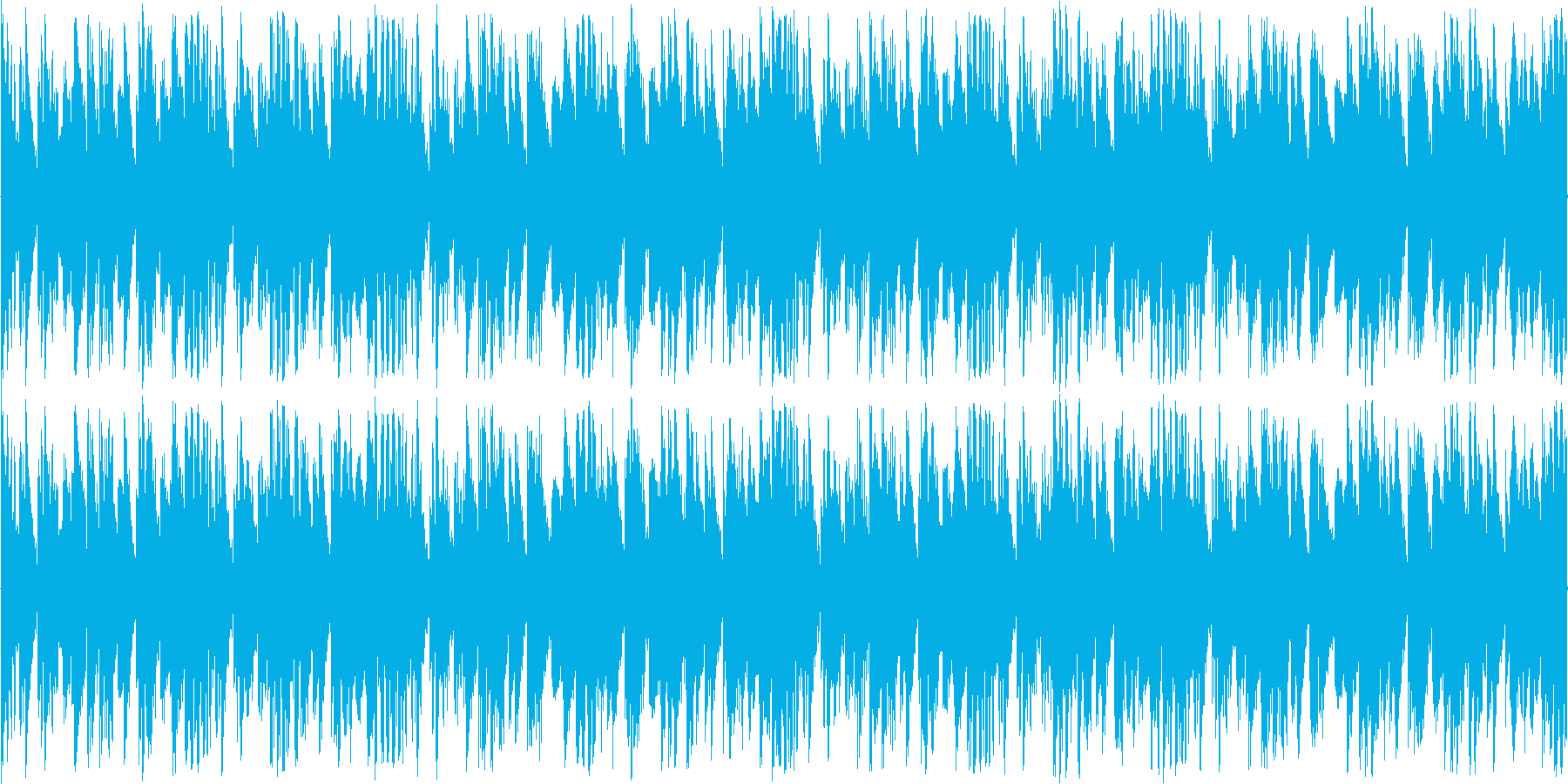 ハウスのリズムを強調した楽曲です。の再生済みの波形