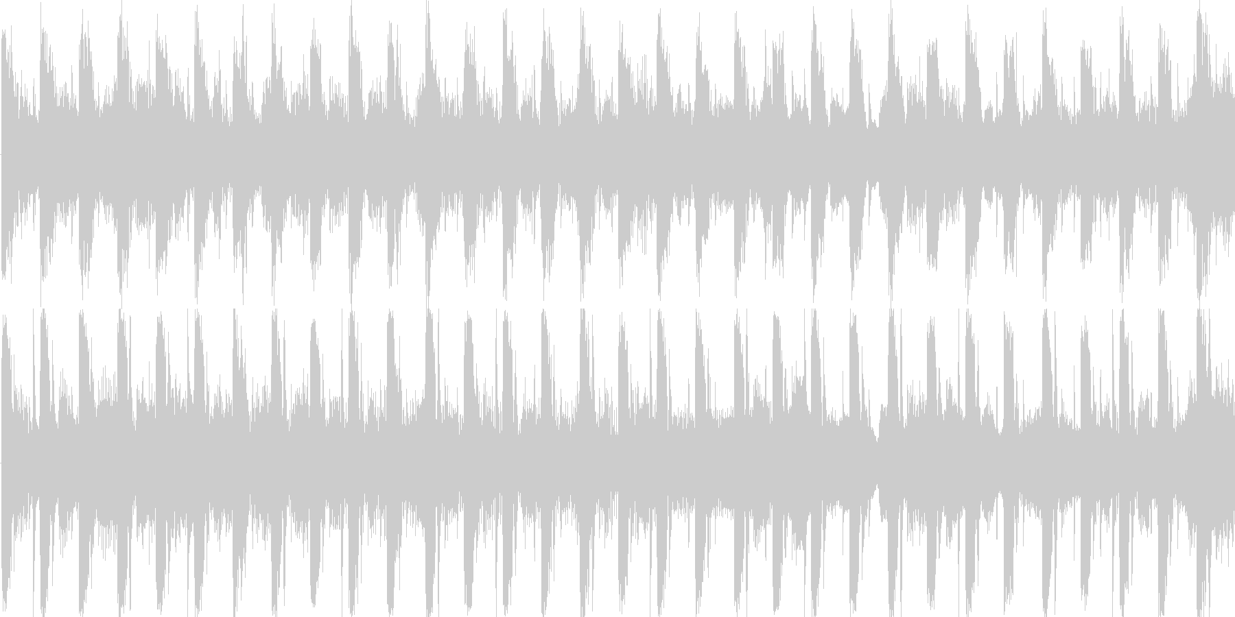 リズムを強調した楽曲です。の未再生の波形